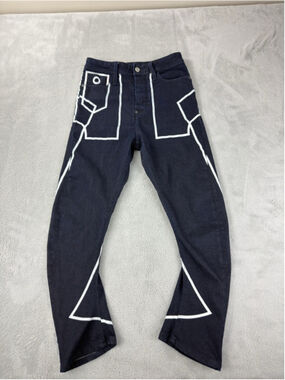 G-Star 3301 Pre Charlie Tromp Loose Tapered Jeans Women's Sz 27 W X 23 L Rare